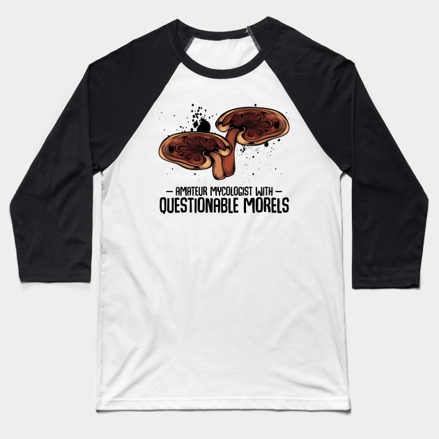 Mushroom Fungal Baseball T-Shirt by Lumio Gifts